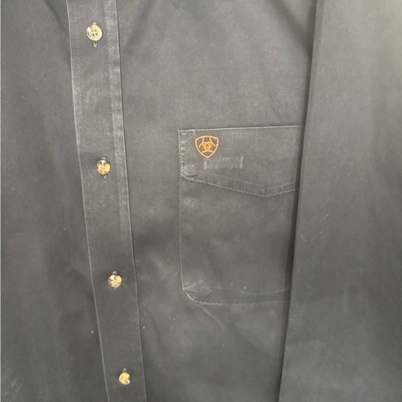 Ariat Shirt Mens XL Black Button Up Pocket Long Sleeve Cowboy Rodeo Shirt. - Picture 4 of 8